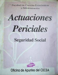 Actuaciones periciales : Seguridad Social