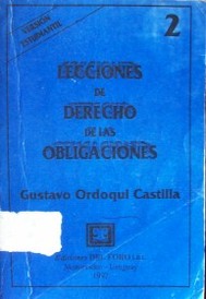 Lecciones de Derecho de las Obligaciones