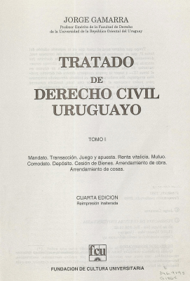 Tratado de Derecho Civil Uruguayo