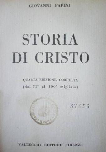 Storia di Cristo