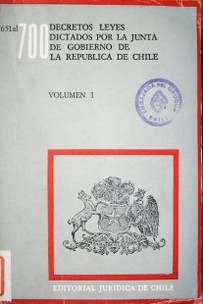 Decretos leyes dictados por la Junta de Gobierno de la República de Chile