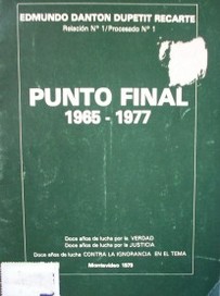 Punto final : 1965-1977