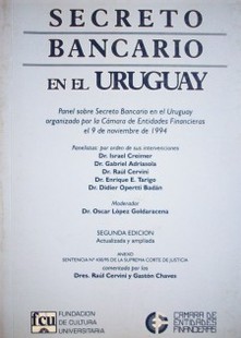 Secreto Bancario en el Uruguay