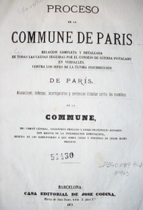 Proceso de la Commune de Paris