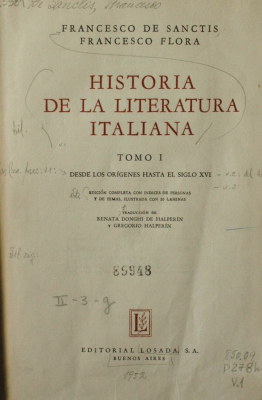 Historia de la literatura italiana