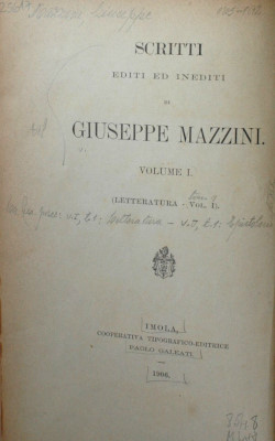 Scritti editi ed inediti di Giuseppe Mazzini
