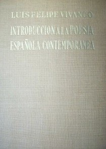 Introducción a la poesía española contemporánea