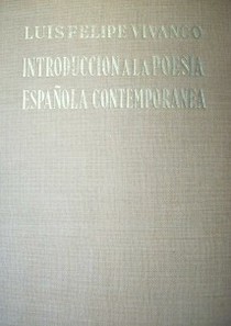 Introducción a la poesía española contemporánea