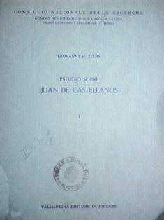 Estudio sobre Juan de Castellanos