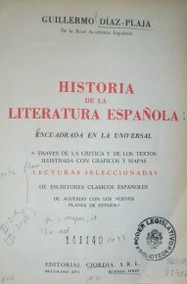 Historia de la literatura española : encuadrada en la universal