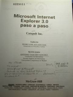 Microsoft Internet Explorer 3.0 paso a paso