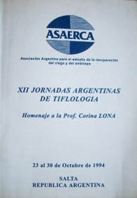 Jornadas Argentinas de Tiflología (12as.)