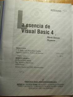 La esencia de Visual Basic 4