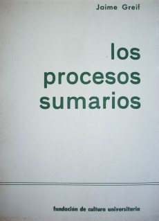 Los procesos sumarios