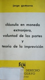 Cláusula en moneda extranjera, voluntad de las partes y teoría de la imprevisión