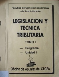 Legislación y técnica tributaria