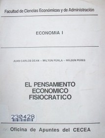 El pensamiento económico fisiocrático