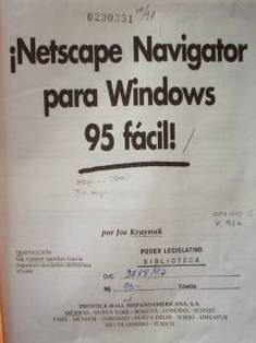 Netscape Navigator para Windows 95 fácil!
