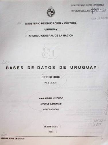 Bases de datos de Uruguay : directorio