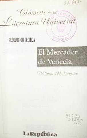 El Mercader de Venecia