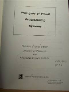 Principles of Visual Programming Systems