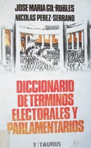Diccionario de términos electorales y parlamentarios