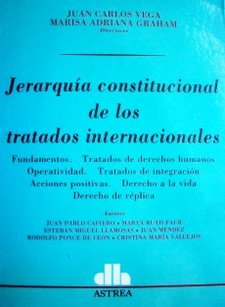 Jerarquía constitucional de los tratados internacionales