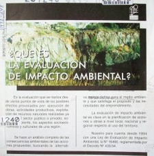 Qué es la evaluación de impacto ambiental?