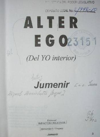 Alter Ego : (Del Yo interior)