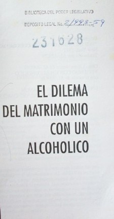 El dilema del matrimonio con una alcohólico