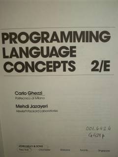 Programming language concepts 2 / E