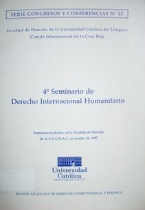 IV Seminario de Derecho Internacional Humanitario