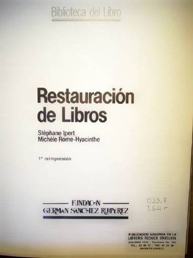 Restauración de libros