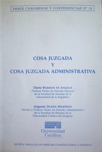 Cosa juzgada y cosa juzgada administrativa