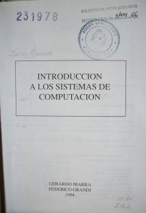 Introducción a los sistemas de computación