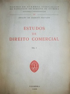 Estudos de Direito Comercial