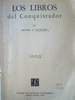 Los libros del conquistador