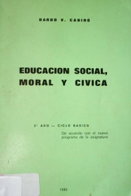 Educación social, moral y cívica