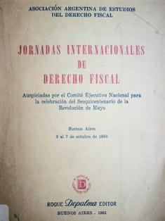 Jornadas Internacionales de Derecho Fiscal