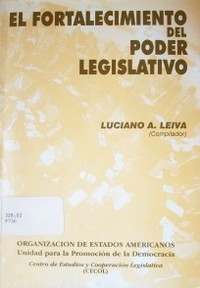 El fortalecimiento del Poder Legislativo