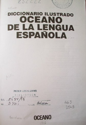 Diccionario ilustrado Océano de la lengua española