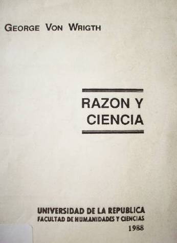 Razón y ciencia