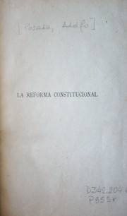 La Reforma Constitucional