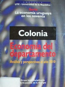 Colonia : economía del departamento : análisis y perspectivas al año 2010