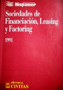 Sociedades de financiación, leasing y factoring : 1991