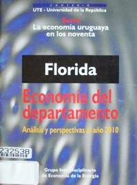 Florida : economía del departamento : análisis y perspectivas al año 2010