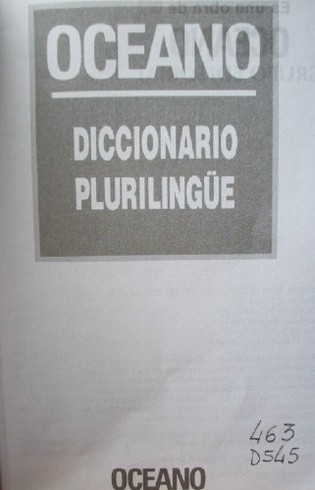 Diccionario plurilingüe