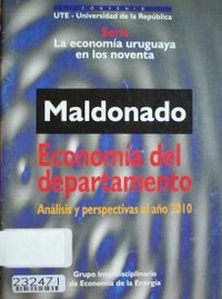 Maldonado : economía del departamento : análisis y perspectivas al año 2010