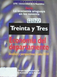 Treinta y Tres : economía del departamento : análisis y perspectivas al año 2010