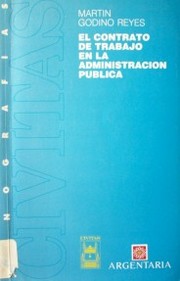 El contrato de trabajo en la administración pública